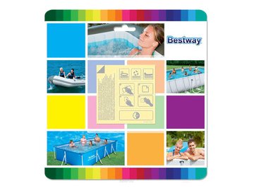 Ремкомплект для надувных изделий Bestway 62091 (6.5x6.5см, 6шт)