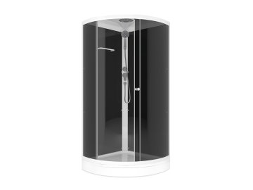 Душ кабина Domani-Spa Simple низкий поддон 90x90 тонированное стекло