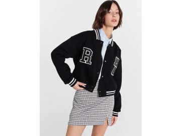 Юбка женская мини с разрезом в бордово-синюю лапку Марк Формель