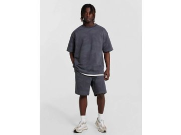 Комплект мужской серый: футболка и шорты