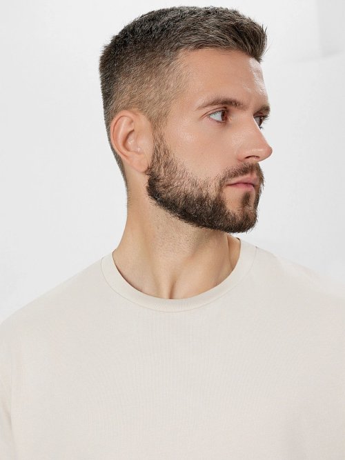 Футболка мужская кремовая, фото 4 из 5