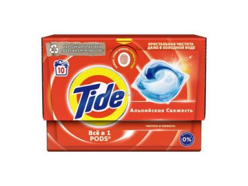 Капсулы для стирки TIDE Альпийская свежесть, 10 шт