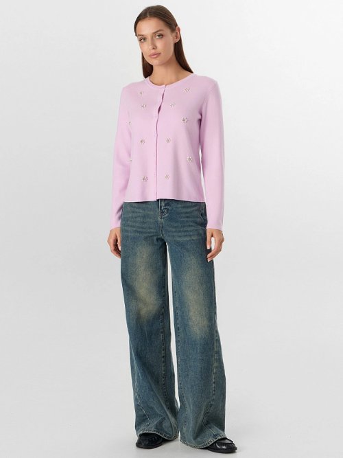 Кардиган женский розовый, фото 3 из 5