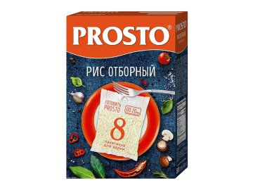 Рис Prosto отборный 8 пакетиков для варки 500 г
