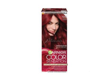 Мила акции Белыничи - Крем-краска GARNIER Color Sensation Роскошный Цвет, тон 6.60 Красный коралл