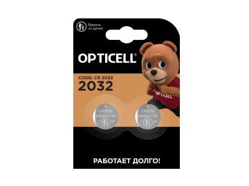 Батарейки opticell specialty 2032 2 шт Электросила