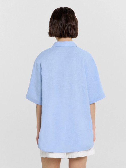 Рубашка женская голубая, фото 2 из 5