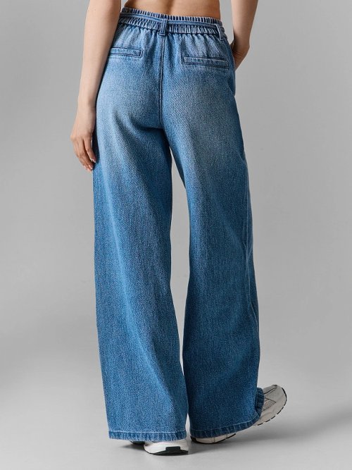 Джинсы женские wide leg синие, фото 4 из 7
