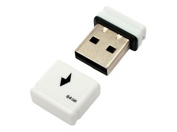 USB Flash Gembird GFL-2.0-64mini 64Gb (белый)