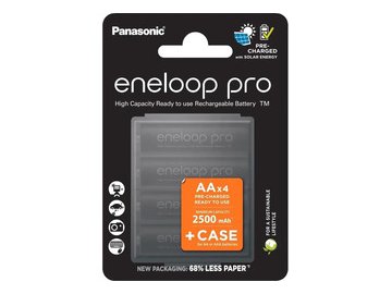 Аккумулятор Panasonic Eneloop Pro AA BK-3HCDE/4CP+case (4 шт)