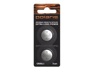 Батарейки литиевые Polaris PB CR2025 (2шт) Premium