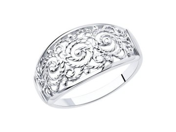 Кольцо декоративное Diamant, серебро 925 проба