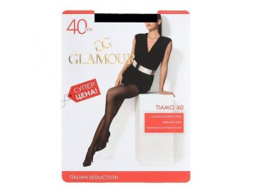 Колготы женские GLAMOUR Tiamo 40 ден, размер 2, nero