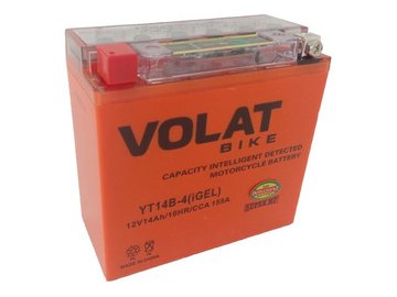 Мотоаккумулятор VOLAT YT14B-4 14Ah (iGEL) L+