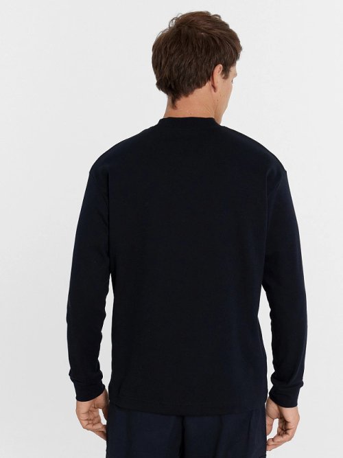 Лонгслив мужской в черном цвете, фото 4 из 5