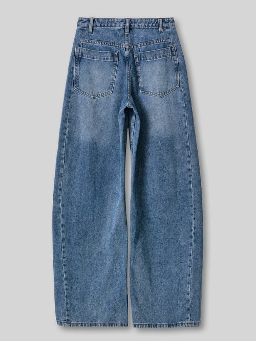 Джинсы barrel fit женские синие со средней посадкой, фото 6 из 7