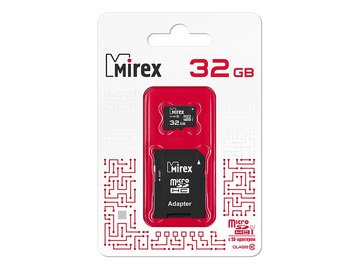 Карта памяти Mirex microSDHC 32GB (13613-ADSUHS32)