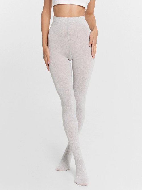 Колготки женские в цвете светло-серый меланж, фото 2 из 5