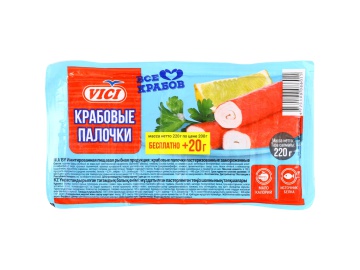Крабовые палочки "VICI" (зам,в/у) 220г