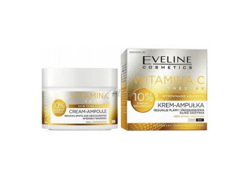 Крем-ампула EVELINE Cosmetics Witamina C Therapy с витамином С для кожи с признаками усталости день/ночь, 50 мл