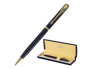 Ручка подарочная шариковая Arrow Gold Blue GALANT 140653