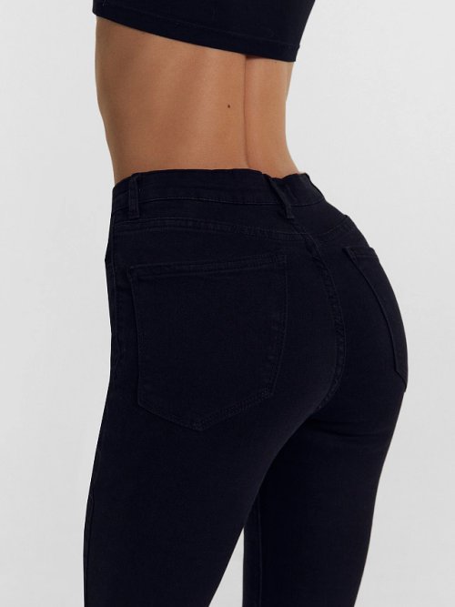 Брюки женские джинсовые jeggins в сером оттенке, фото 6 из 18
