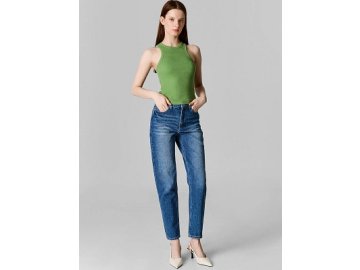 Джинсы Mom fit женские синие
