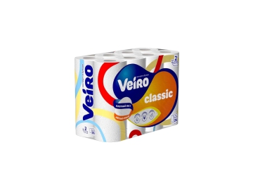 Бумага туалетная Veiro Classic двухслойная 24 шт белая