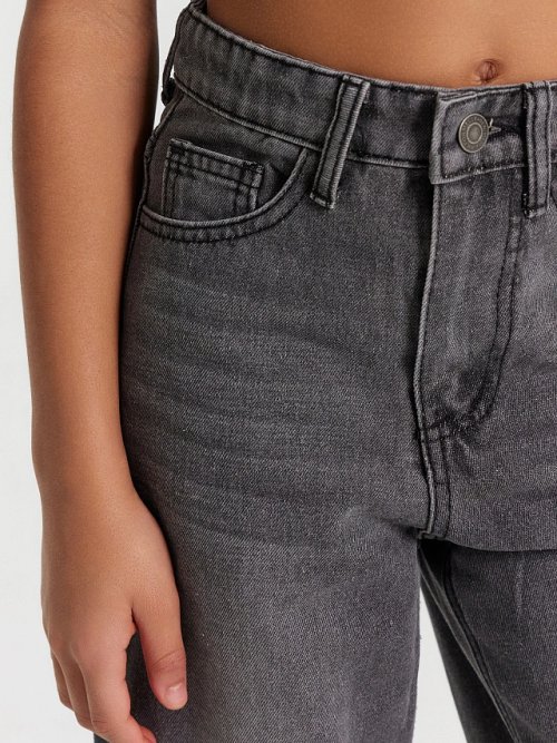 Джинсы для девочек серые, фото 5 из 6