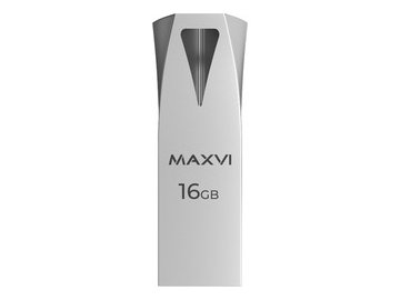 USB флеш-накопитель Maxvi MK2 16GB 2.0 metallic silver