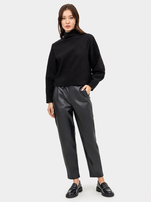 Свободные брюки из экокожи, фото 2 из 6
