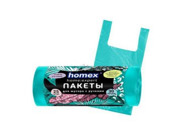 Пакеты для мусора HOMEX Home:Expert с ручками, 25 шт, 30 л