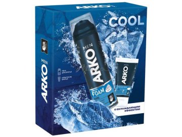 Набор ARKO MEN COOL Пена для бритья, 200 мл + крем после бритья, 50 мл