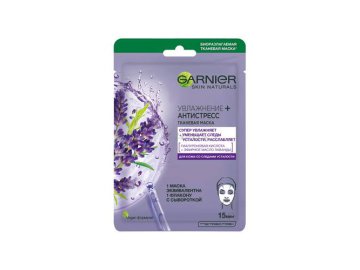Маска тканевая GARNIER Skin Naturals Увлажнение + Антистресс для кожи со следами усталости, 1 шт
