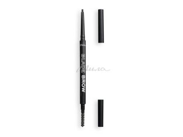 Карандаш для бровей RELOVE REVOLUTION Micro Blade Brow контурный со щеточкой, тон Granite