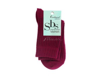 Носки женские STEP BY STEP, размер 25, артикул 53-04, рубчик, синий