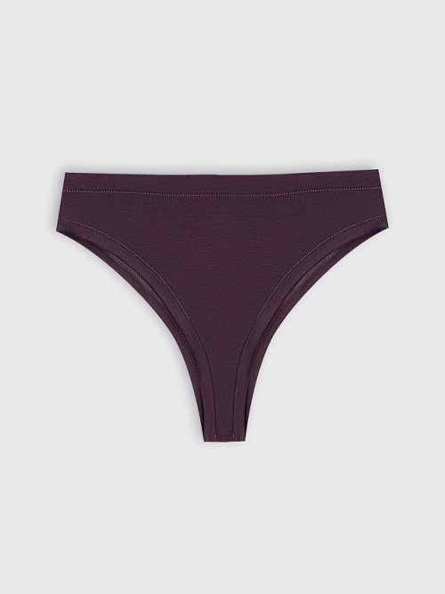 Трусы женские бразилиана в коричневом цвете, фото 6 из 6