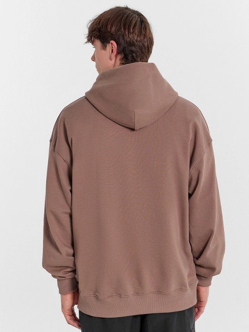 Худи мужское в таупово-бежевом цвете, фото 4 из 6