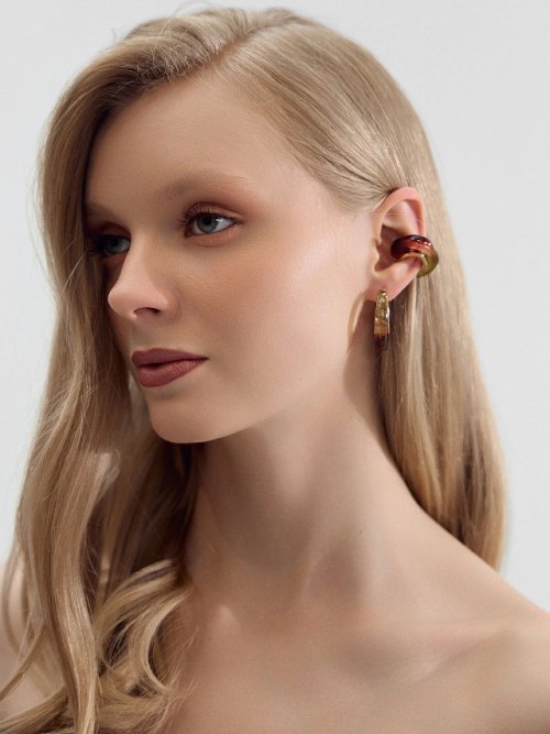 Серьги женские из смолы с застежкой-гвоздиком, фото 2 из 20