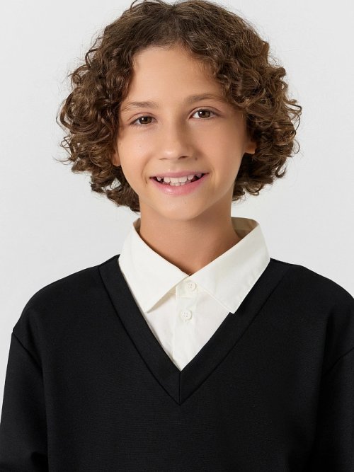 Джемпер для мальчиков черный, фото 4 из 11