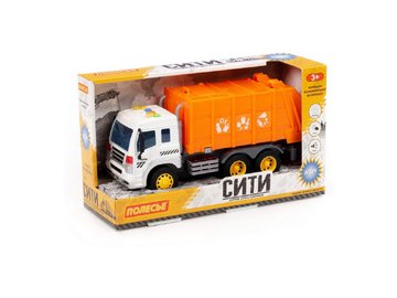 Автомобиль коммунальный инерционный Полесье Сити 86426 (оранжевый)