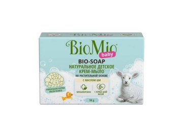 Крем-мыло детское BIOMIO Baby Bio-Soap с маслом Ши с первых дней жизни, 90 г