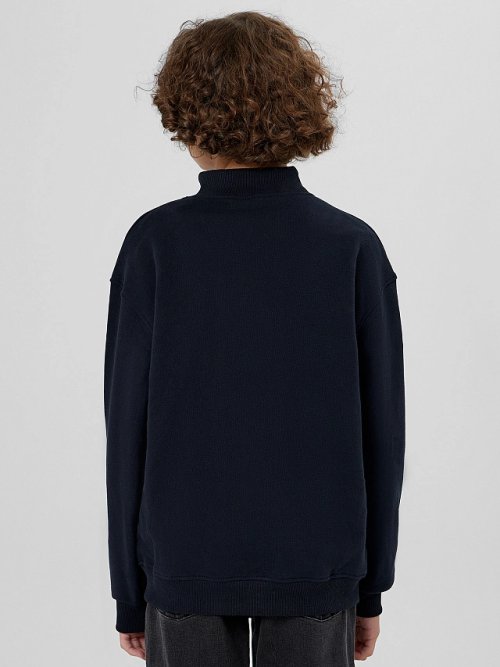 Толстовка для мальчиков синяя на молнии, фото 2 из 7