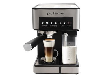 Кофеварка эспрессо POLARIS PCM 1541E Adore Cappuccino (Нержавеющая сталь)