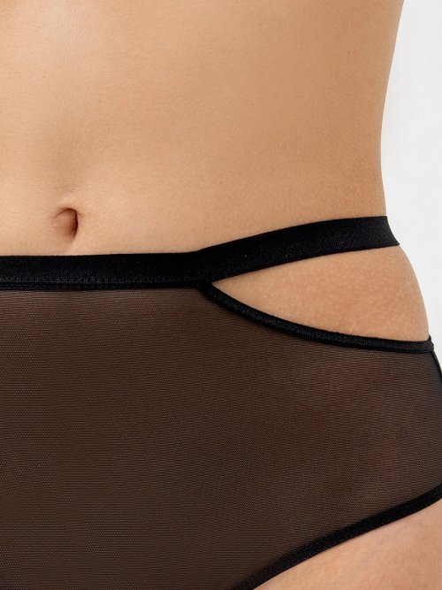 Трусы женские макси в черном цвете, фото 5 из 18