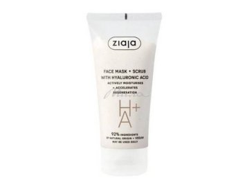 Маска-скраб для лица ZIAJA с гиалуроновой кислотой, 55 мл