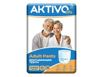Трусы впитывающие для взрослых AKTIVOLIFE XL (30шт)