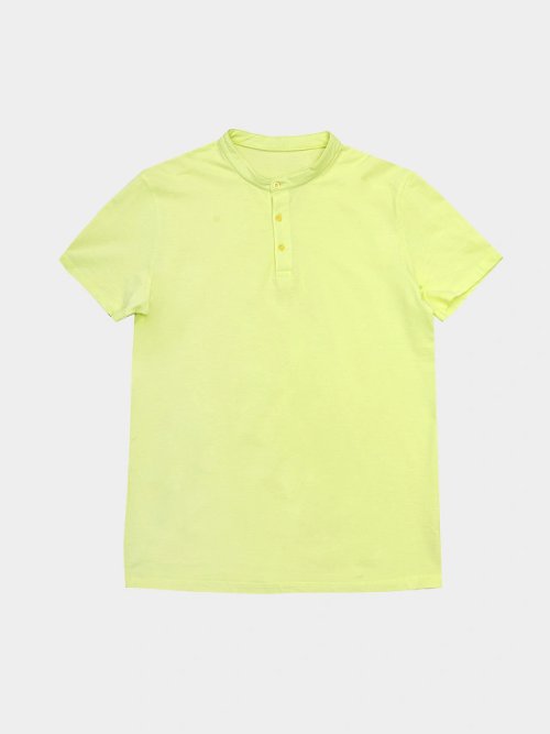 Джемпер-поло хлопковый в лимонно-желтом цвете, фото 6 из 6