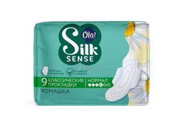 Прокладки женские OLA! Silk Sence Classic Deo Ромашка, 9 шт