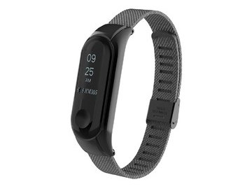 Ремешок Bingo Stainless Grid для Xiaomi Mi Band 3/4 Черный